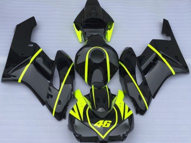 All Black and High Viz 2004-2005 Honda CBR1000RR Motorcycle Fairings