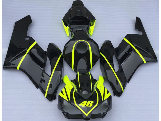 All Black and High Viz 2004-2005 Honda CBR1000RR Motorcycle Fairings