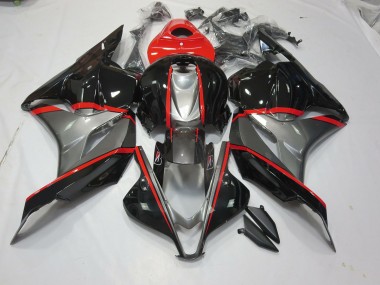 Black and Grey Red pin 2009-2012 Honda CBR600RR Motorcycle Fairings