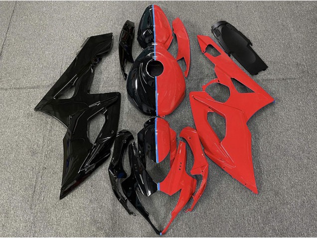 Black and Red 2005-2006 Suzuki GSXR 1000 Motorcycle Fairings