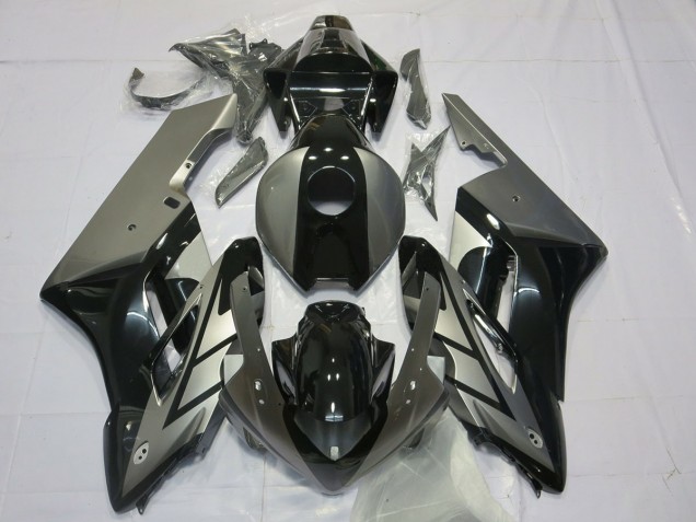 Black and Silver 2004-2005 Honda CBR1000RR Motorcycle Fairings