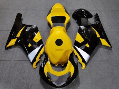 Black and Yellow 2001-2003 Suzuki GSXR 600-750 Motorcycle Fairings