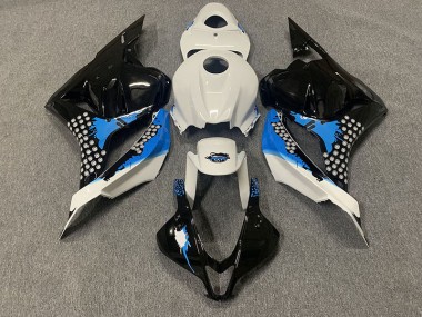 Black Blue and White 2009-2012 Honda CBR600RR Motorcycle Fairings