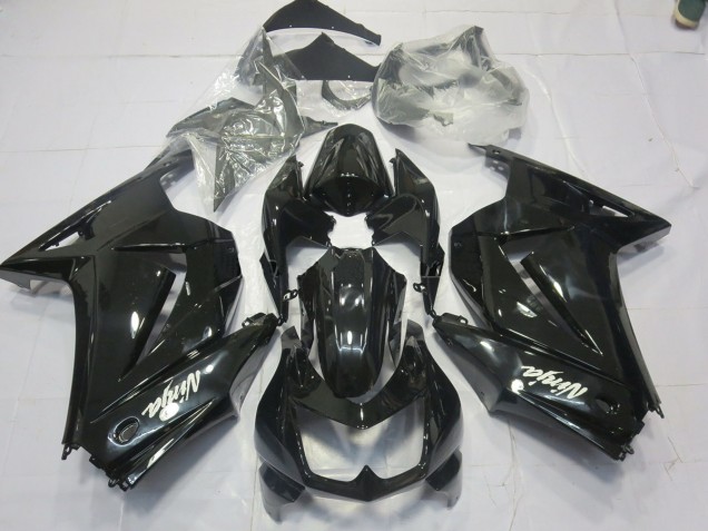 Black Gloss 2008-2013 Kawasaki Ninja 250 Motorcycle Fairings