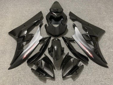 Black Matte Red Pin 2006-2007 Yamaha R6 Motorcycle Fairings