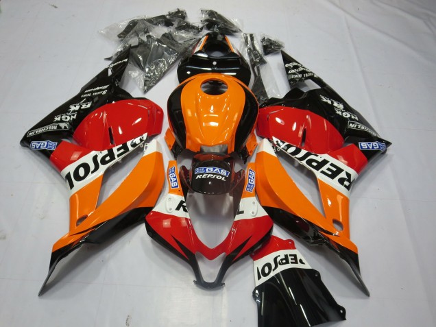 Black Repsol 2009-2012 Honda CBR600RR Motorcycle Fairings