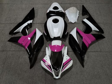 Black White and Pink 2007-2008 Honda CBR600RR Motorcycle Fairings