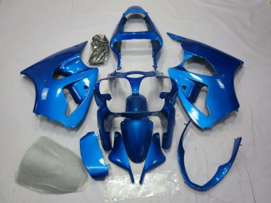 Blue 2000-2002 Kawasaki ZX6R Motorcycle Fairings