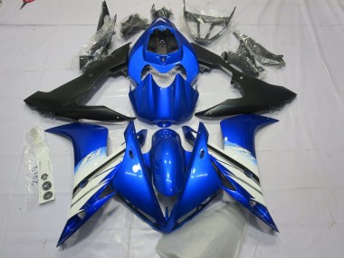 Blue and Black 2004-2006 Yamaha R1 Motorcycle Fairings