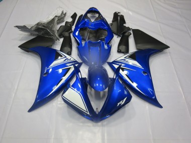 Blue and Black 2013-2014 Yamaha R1 Motorcycle Fairings