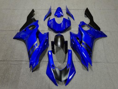 Blue and Black 2017-2019 Yamaha R6 Motorcycle Fairings