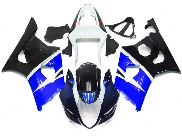 Blue and Black Gloss Custom Style 2003-2004 Suzuki GSXR 1000 Motorcycle Fairings