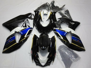 Blue and Gold 2009-2016 Suzuki GSXR 1000 Motorcycle Fairings