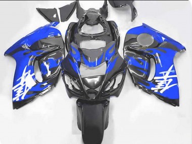 Blue and Grey 2008-2019 Suzuki GSXR 1300 Motorcycle Fairings