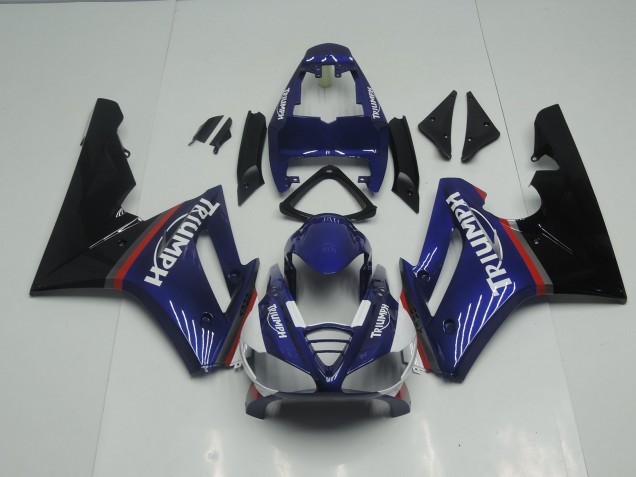 Blue and Red Gloss 2009-2012 Triumph Daytona 675 Motorcycle Fairings