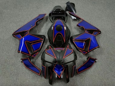 Blue and Red Turtle 2005-2006 Honda CBR600RR Motorcycle Fairings