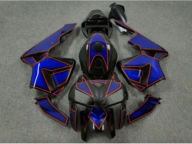 Blue and Red Turtle 2005-2006 Honda CBR600RR Motorcycle Fairings