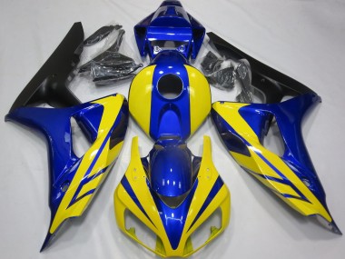 Blue and Yellow 2006-2007 Honda CBR1000RR Motorcycle Fairings