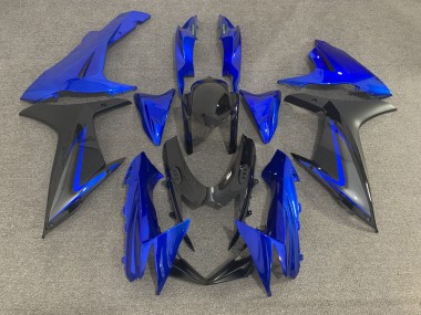 Blue Black and Gray 2011-2020 Suzuki GSXR 600-750 Motorcycle Fairings