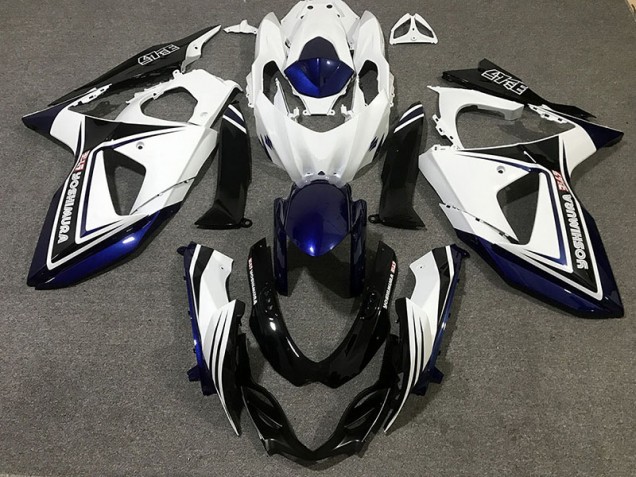 Blue Black and white 2009-2016 Suzuki GSXR 1000 Motorcycle Fairings