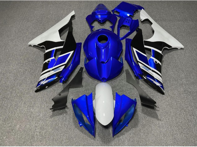 Blue Black and White OEM Style 2008-2016 Yamaha R6 Motorcycle Fairings