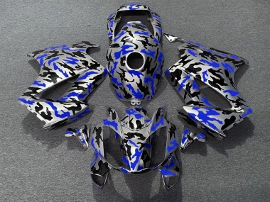 Blue Camo 2002-2012 Honda VFR800 Motorcycle Fairings