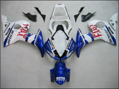 Blue Fiat 2003-2005 Yamaha R6 Motorcycle Fairings