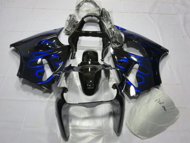 Blue Flame 2000-2002 Kawasaki ZX6R Motorcycle Fairings