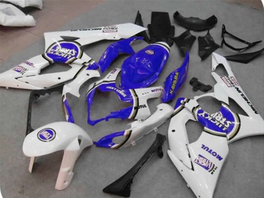 Blue Lucky Strike 2005-2006 Suzuki GSXR 1000 Motorcycle Fairings