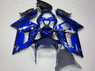 Blue OEM Style 2003-2004 Kawasaki ZX6R Motorcycle Fairings