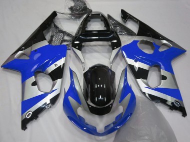 Blue Silver OEM Style 2000-2002 Suzuki GSXR 1000 Motorcycle Fairings