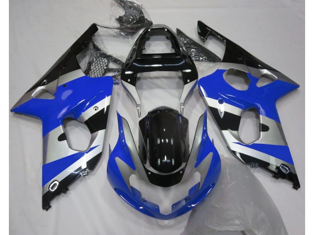 Blue Silver OEM Style 2000-2002 Suzuki GSXR 1000 Motorcycle Fairings