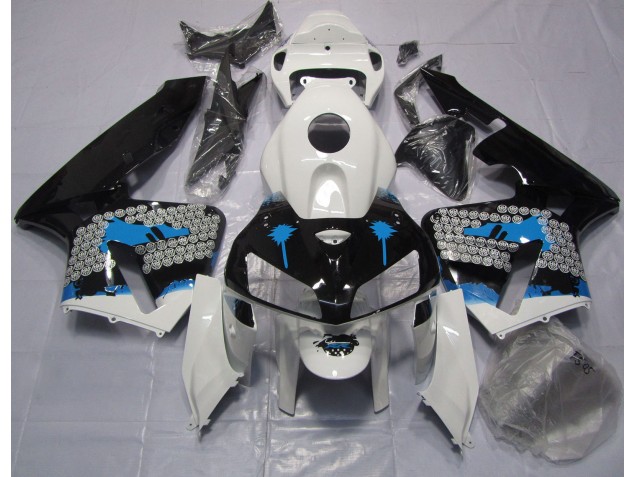 Blue Splatter 2005-2006 Honda CBR600RR Motorcycle Fairings