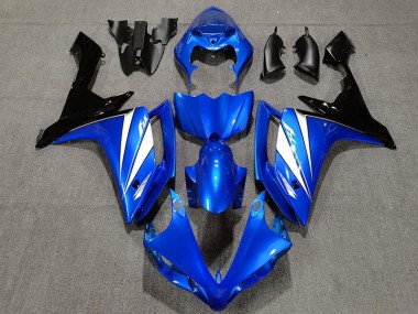 Blue White and Black 2007-2008 Yamaha R1 Motorcycle Fairings