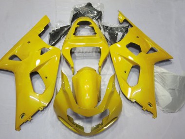 Bright Yellow 2001-2003 Suzuki GSXR 600-750 Motorcycle Fairings