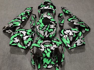 Camo & LIGHT GREEN 2005-2006 Honda CBR600RR Motorcycle Fairings