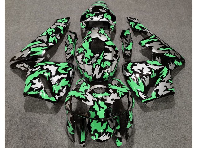 Camo & LIGHT GREEN 2005-2006 Honda CBR600RR Motorcycle Fairings