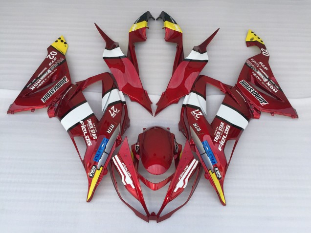 Candy Apple 2013-2018 Kawasaki ZX6R Motorcycle Fairings