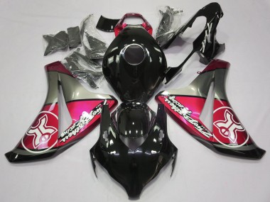 Candy Red on Black Custom 2008-2011 Honda CBR1000RR Motorcycle Fairings