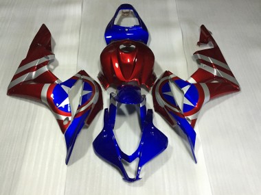 Captain America 2007-2008 Honda CBR600RR Motorcycle Fairings