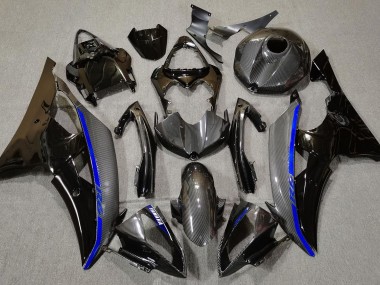 Carbon Fiber & Blue 2008-2016 Yamaha R6 Motorcycle Fairings