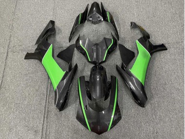 Carbon Fiber & Green 2015-2019 Yamaha R1 Motorcycle Fairings