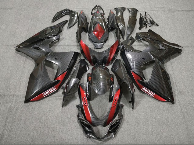 Carbon Fiber Red 2009-2016 Suzuki GSXR 1000 Motorcycle Fairings