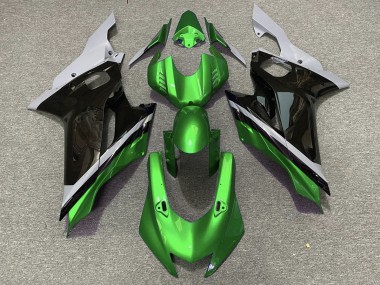 Cement Black and Green 2017-2019 Yamaha R6 Motorcycle Fairings