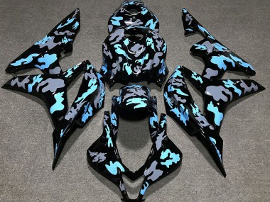 Custom Camo Blue 2007-2008 Honda CBR600RR Motorcycle Fairings