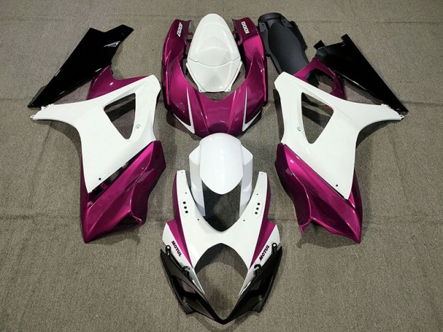 Custom Design Pink 2007-2008 Suzuki GSXR 1000 Motorcycle Fairings