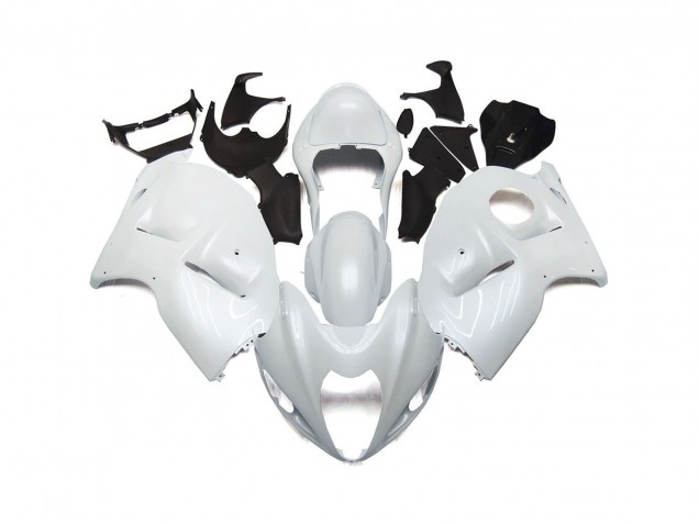 Custom Pearl White 1997-2007 Suzuki GSXR 1300 Motorcycle Fairings