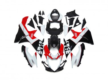 Custom Red and Black with Logos 2011-2020 Suzuki GSXR 600-750 Motorcycle Fairings