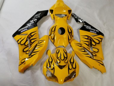 Custom Yellow Flame 2012-2016 Honda CBR1000RR Motorcycle Fairings