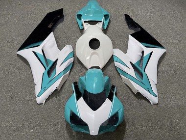 Cyan White and Black Gloss 2004-2005 Honda CBR1000RR Motorcycle Fairings